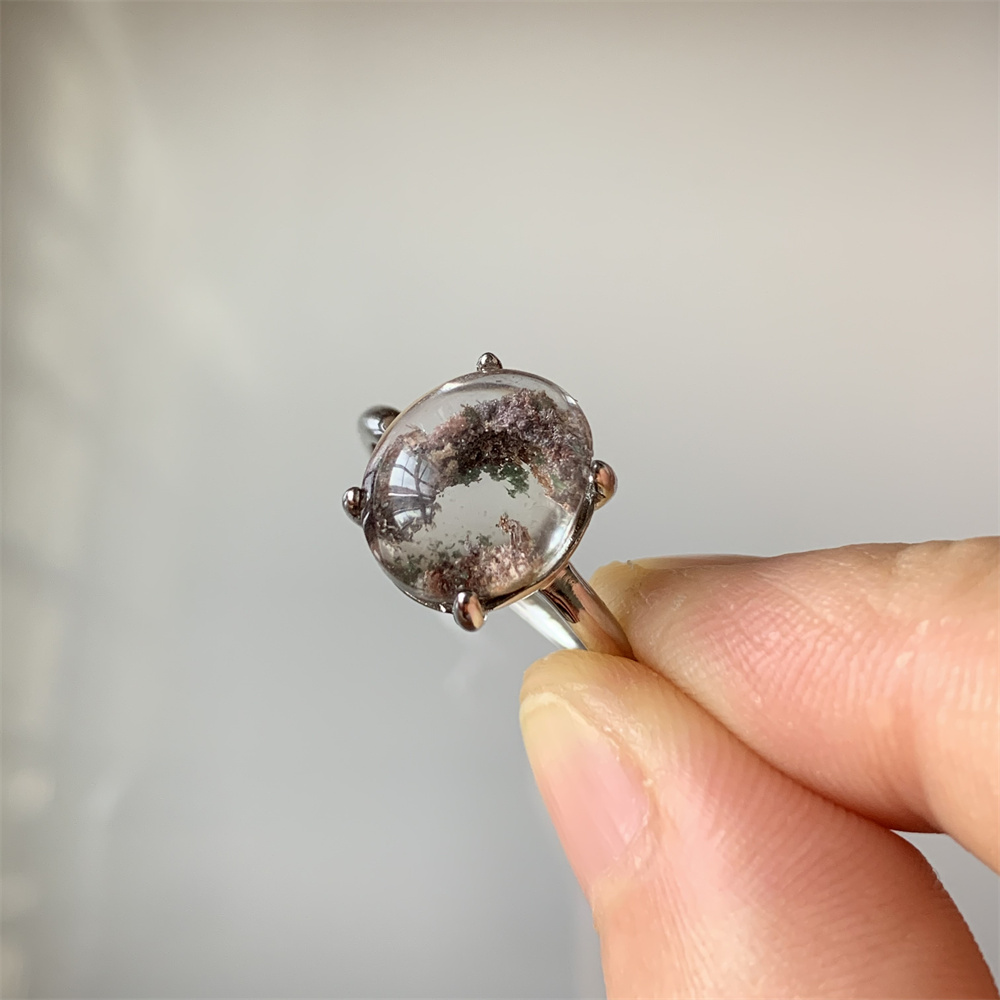 Pilates Ring Magic - Anéis de quartzo feminino, sloolite natural,