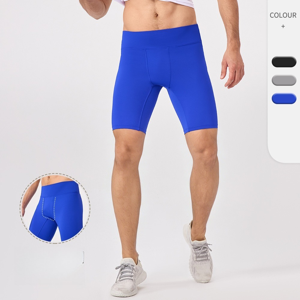 Pilates Yoga Stretching - Shorts de Compressão Masculinos de 5