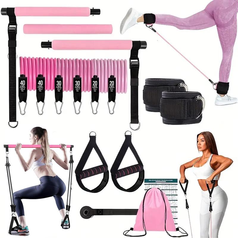 Pilates Yoga Stretching - Kit de Barra de Pilates Multifuncional