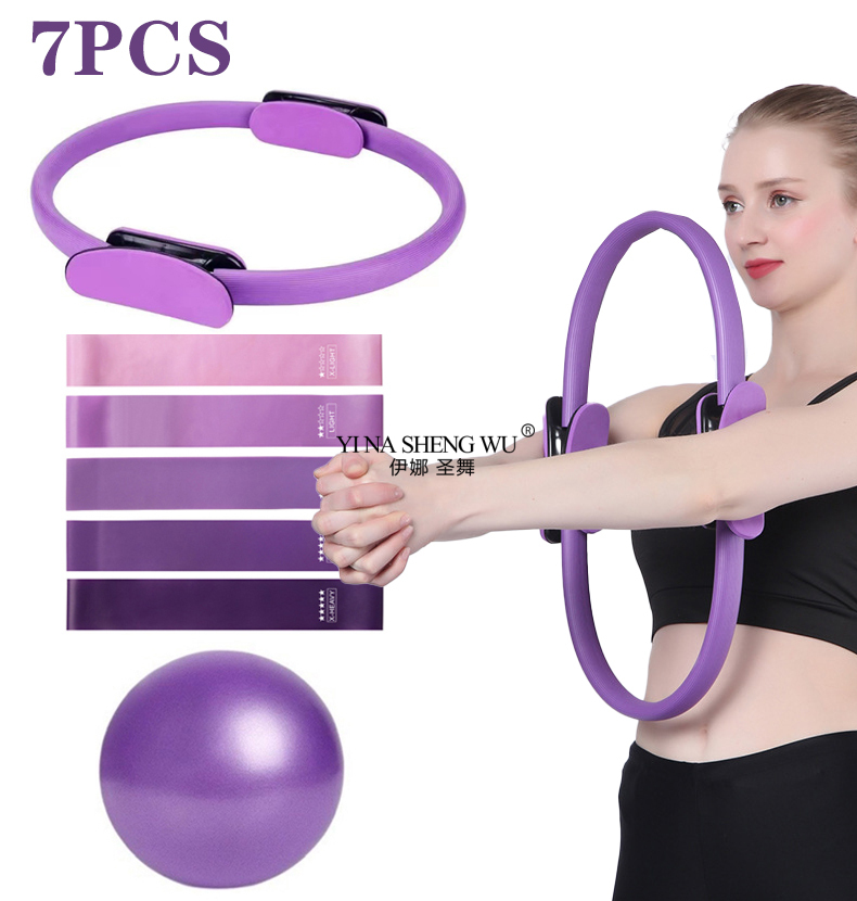 Pilates Ring Magic - 7 pçs equipamentos de pilates para