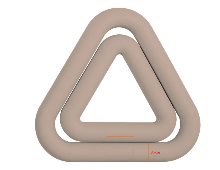 Anel de ferro triangular, supo - Pilates Yoga Ring avaliação e preço