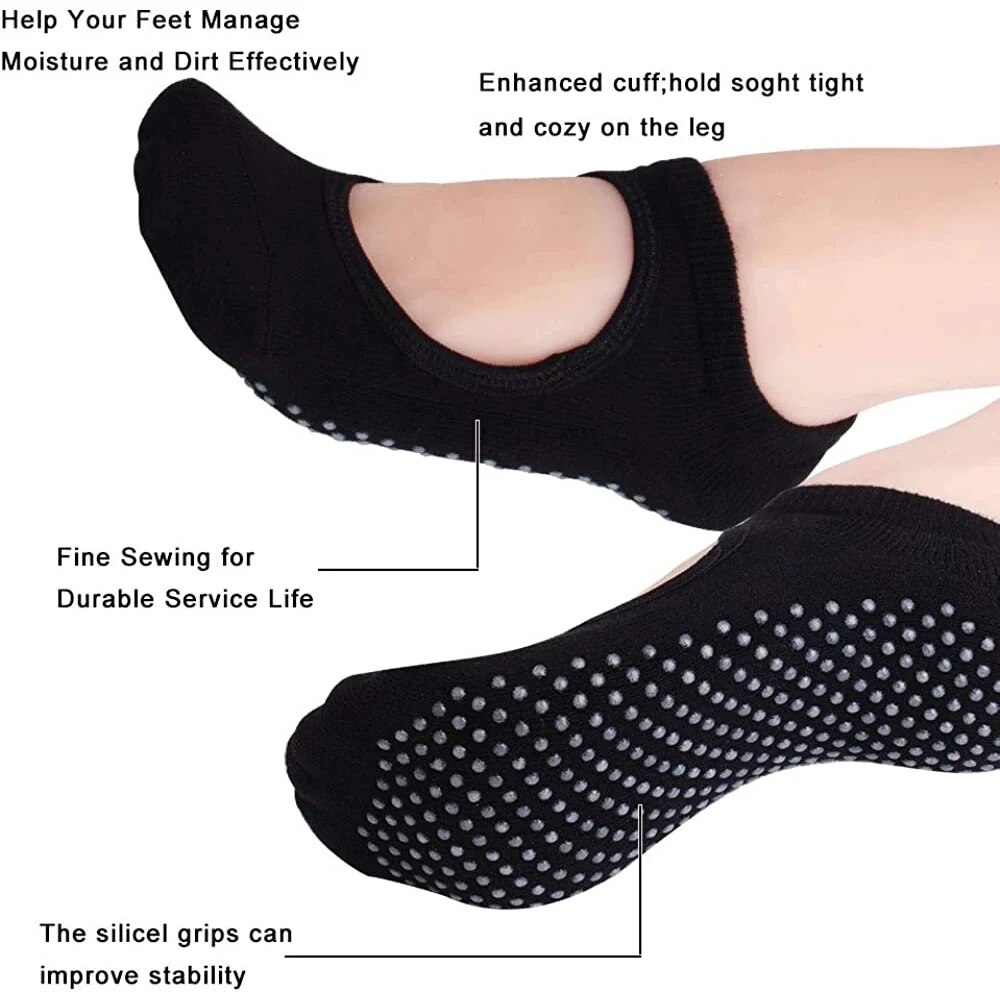 Mulheres de alta qualidade mei - Pilates Yoga Grip Socks avaliação e preço