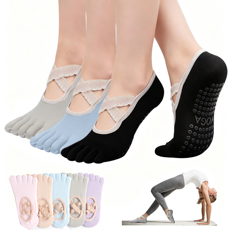 Meias de Pilates Antiderrapant - Pilates Yoga Grip Socks avaliação e preço