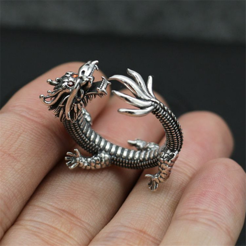 Anel Gótico Punk Dragão Jisens - Pilates Ring Magic avaliação e preço