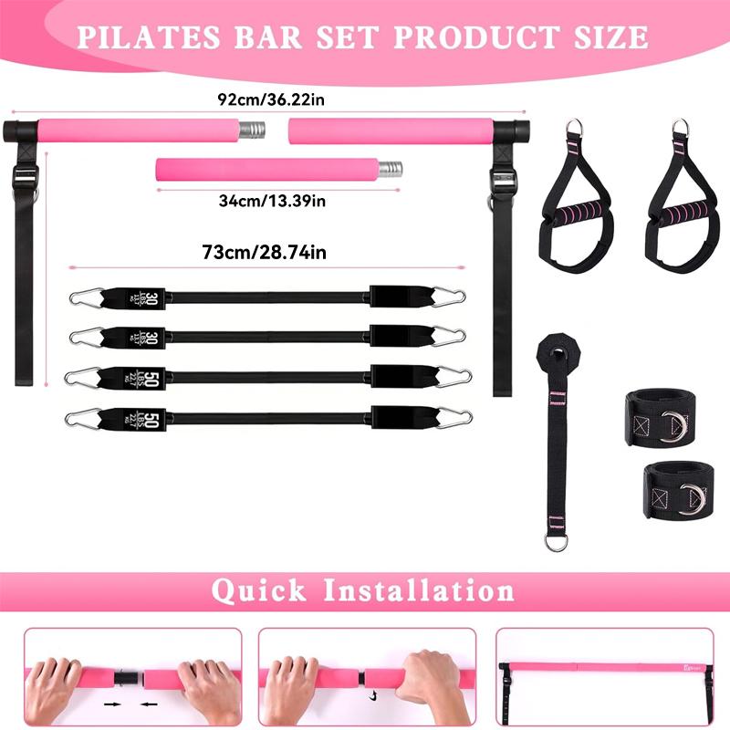 Kit de Barra de Pilates Multif - Pilates Yoga Stretching avaliação e preço