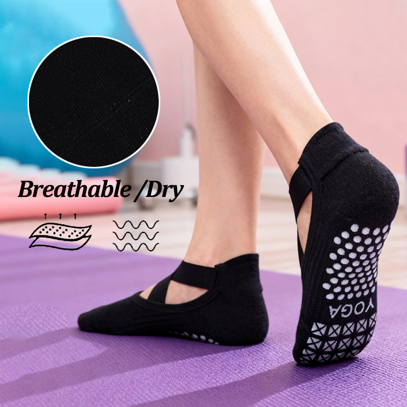 Meias de Yoga Antiderrapantes  - Pilates Yoga Grip Socks avaliação e preço